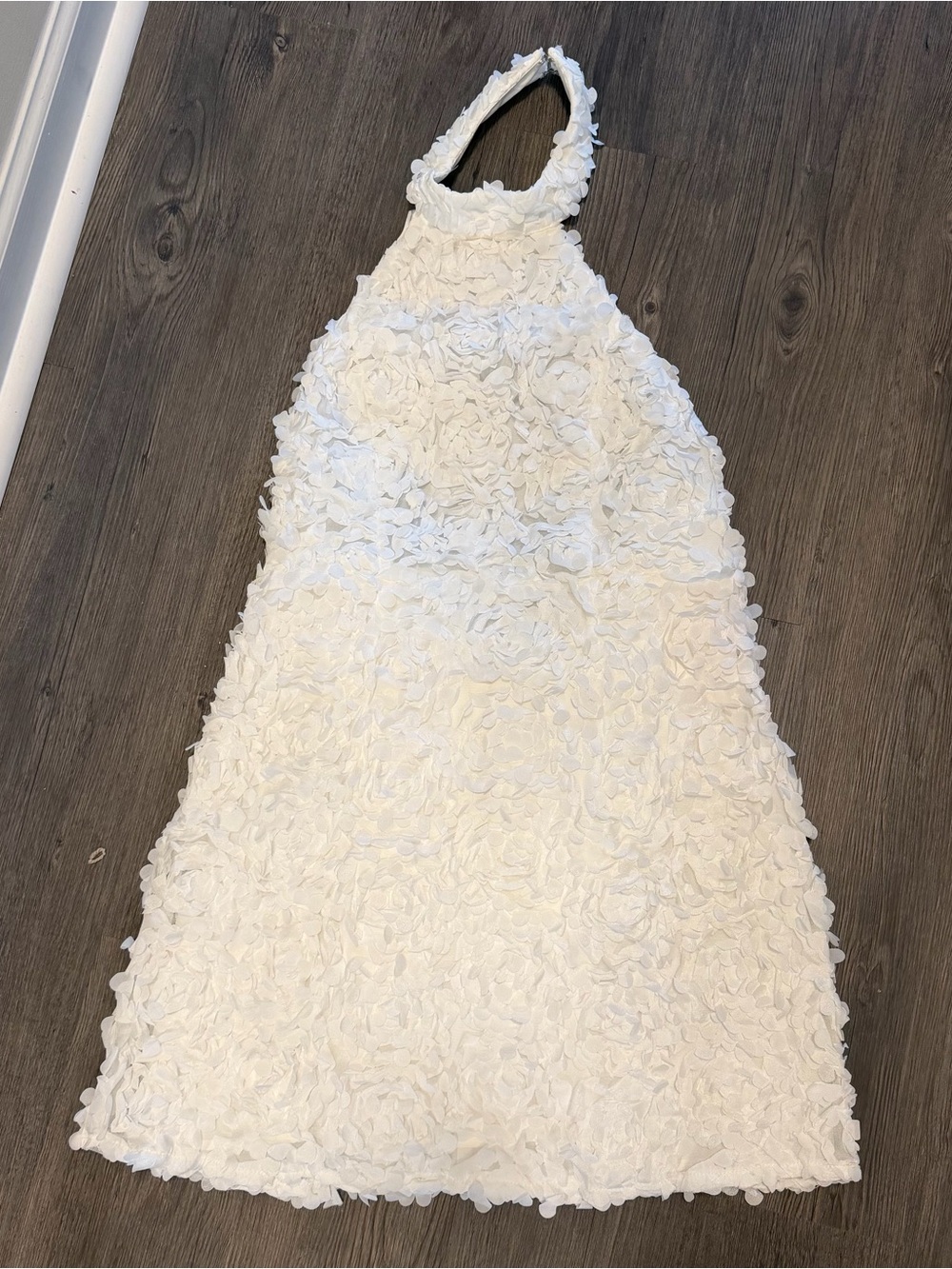 ✨NEVER WORN✨ White Floral Halter Dress for Girls